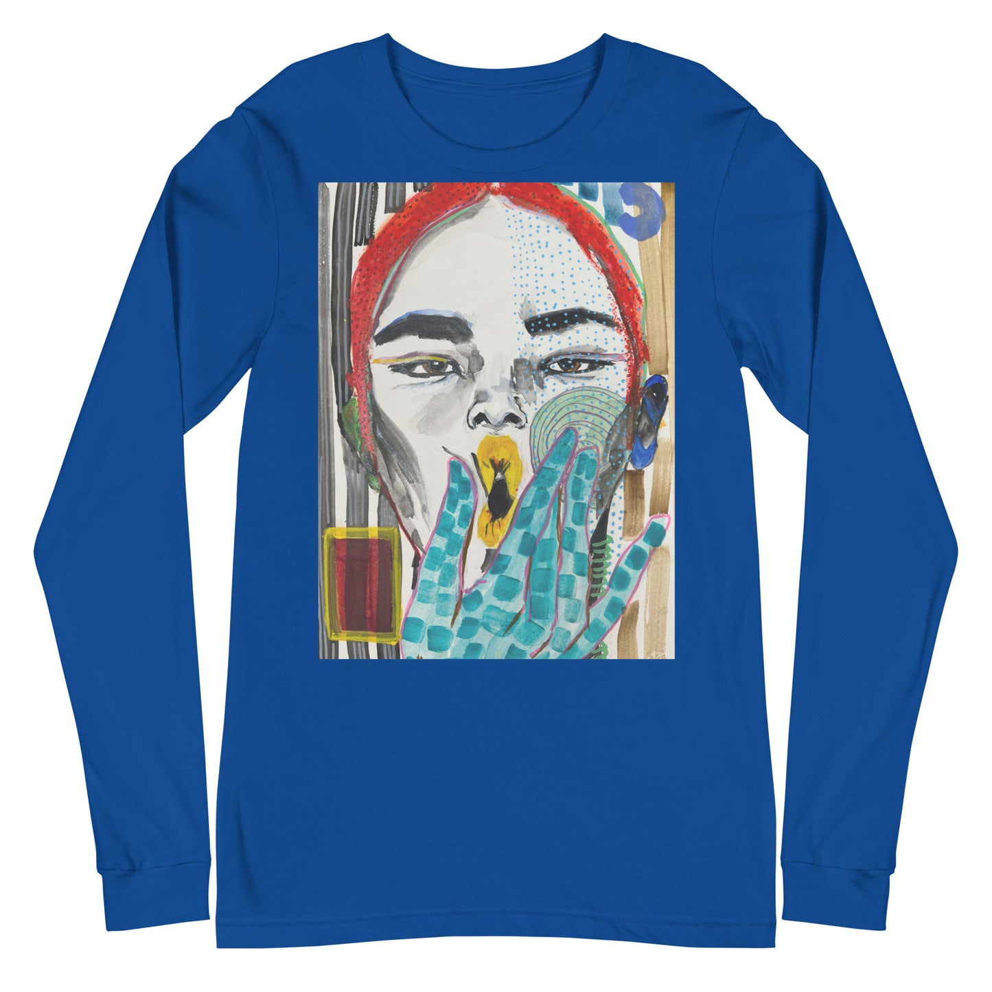 My Lips - Blue Long Sleeve Tee