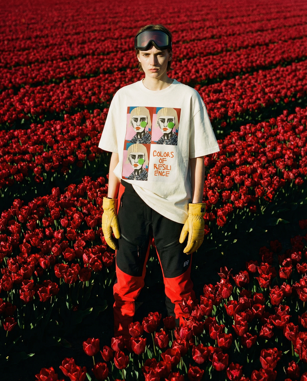 Colors of Resilience | Oversized Faded T-Shirt