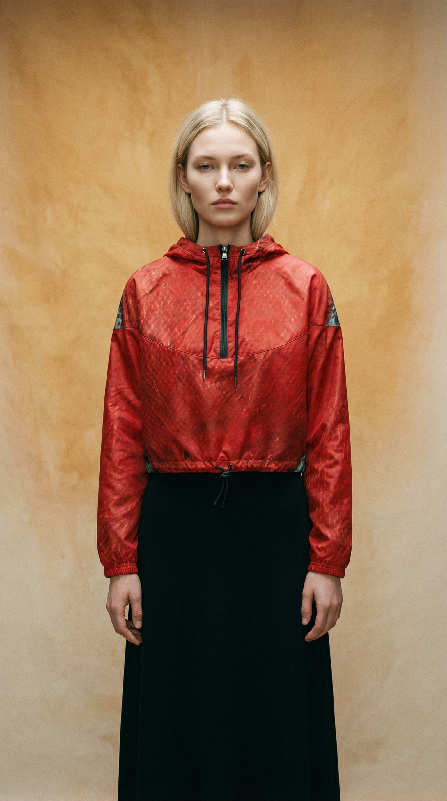 Red Dot - Women’s cropped windbreaker