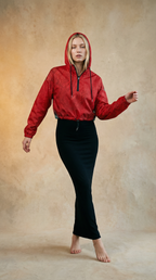 Red Dot - Women’s cropped windbreaker