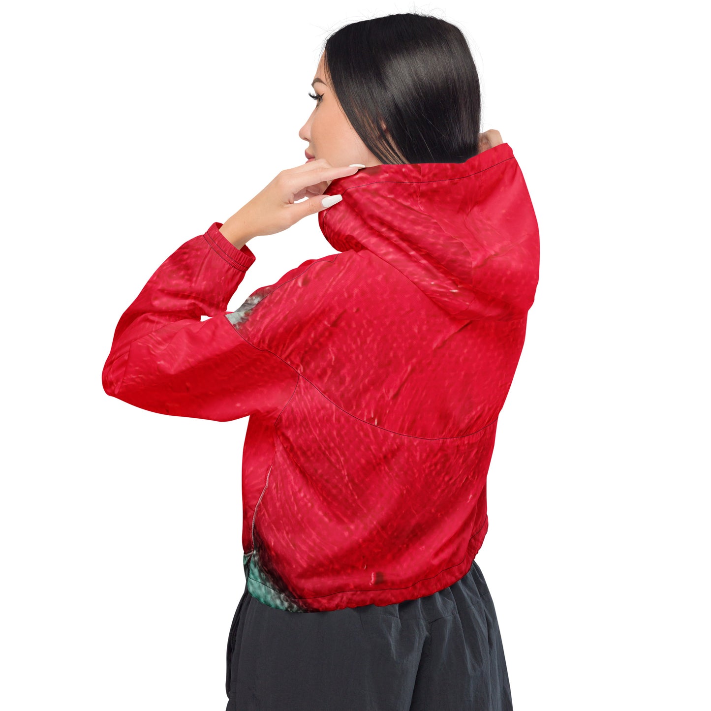 Red Dot - Women’s cropped windbreaker